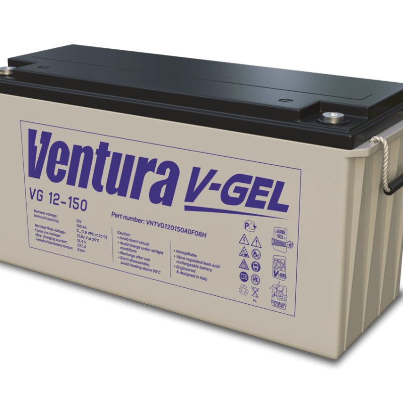 Аккумулятор тяговый гелевый (GEL) VG 12-150, 12 В, 150 Ач (C10), артикул VG 12-150, Ventura