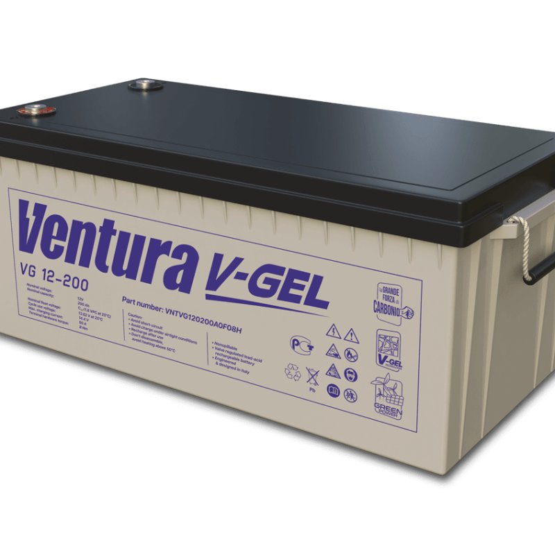 Аккумулятор тяговый гелевый (GEL) VG 12-200, 12 В, 200 Ач (C10), артикул VG 12-200, Ventura