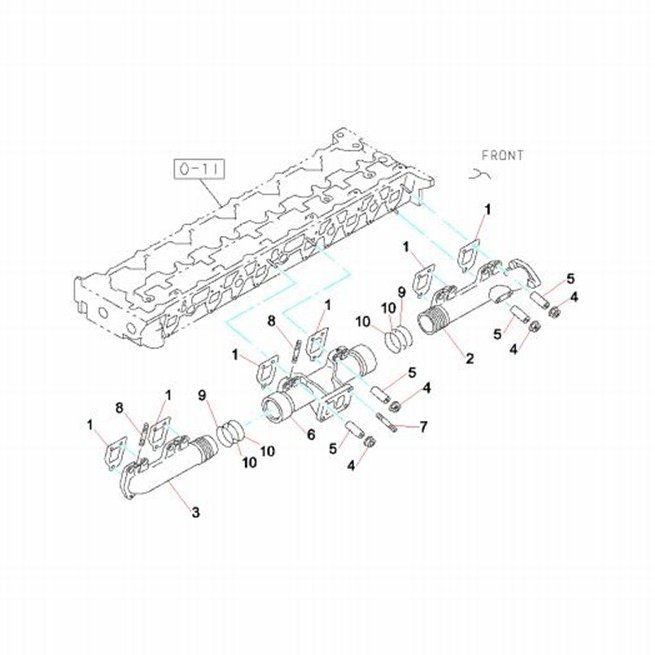 Exhaust Manifold Sealing Ring B, артикул 60320375, Sany