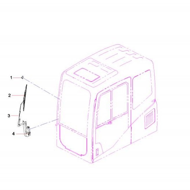 Форсунка стеклоочистителя, артикул A229900004761, Sany
