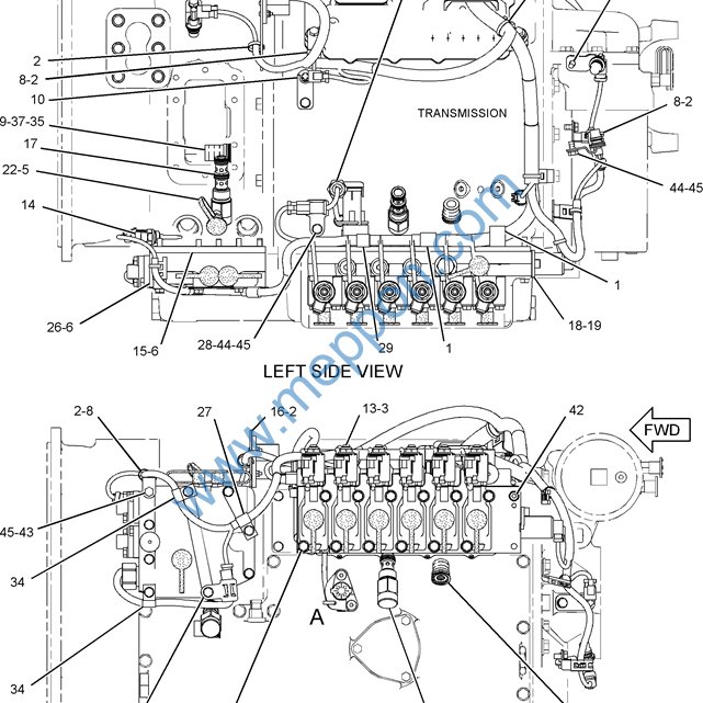 Напорный переходной клапан, артикул B220401000913, Sany