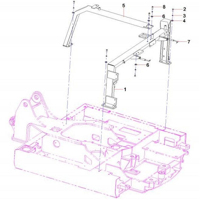 Газовая пружина, артикул 60078540, Sany