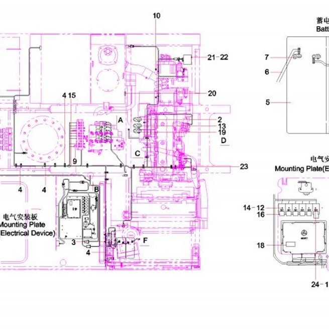Жгут проводов, артикул 60012803, Sany