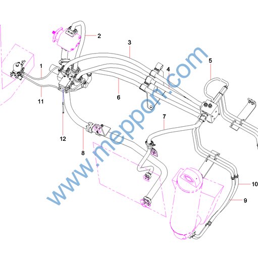 Шланг резиновый, артикул 60212562, Sany