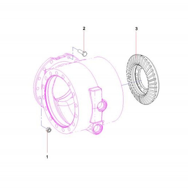 Crown Gear, артикул 60322214, Sany