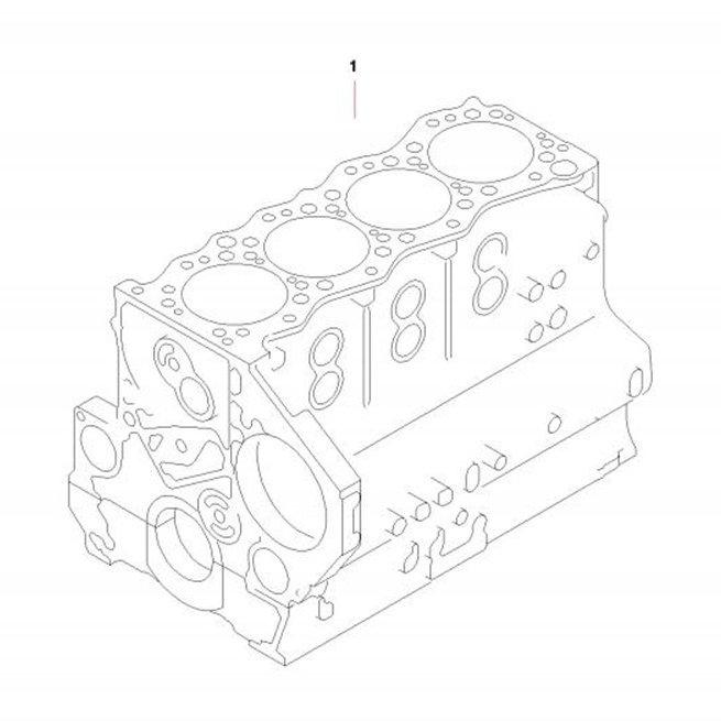Корпус цилиндра, артикул 60288977, Sany